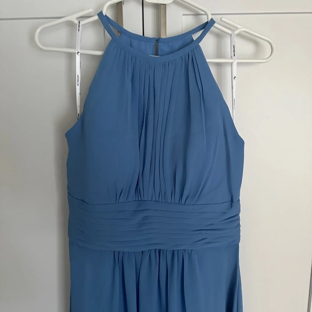 AW Bridal Fanny Dress Dusty Blue new size 8 - Picture 4 of 6